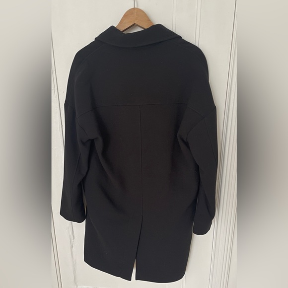 S - Frank and oak black mckenzie coat - Picture 3 of 8